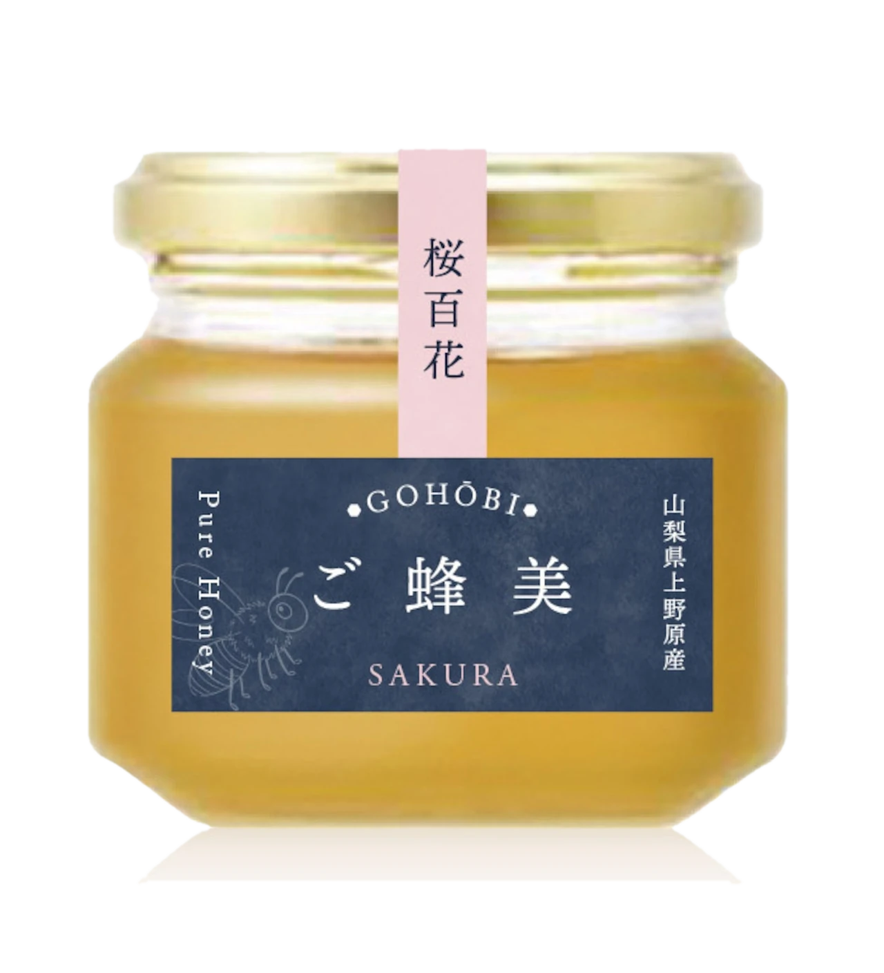 桜百花 100g｜山梨県上野原産 非加熱はちみつ｜ご蜂美